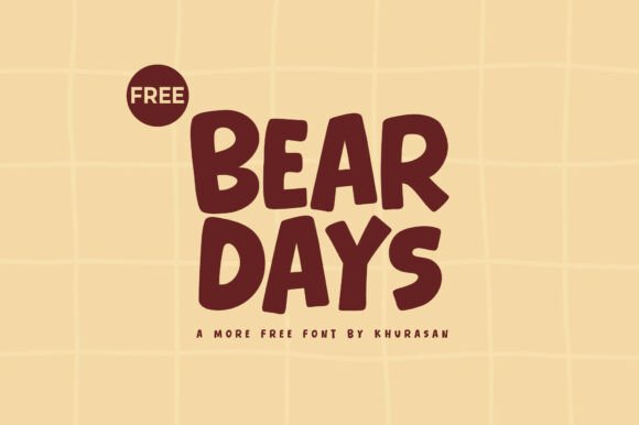 Bear Days Font for Creative Projects
