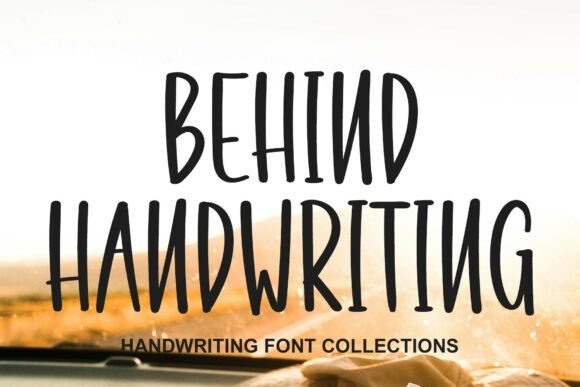 Behind Handwriting Font