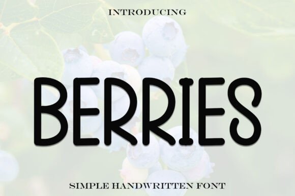 Berries Font for Bold Branding