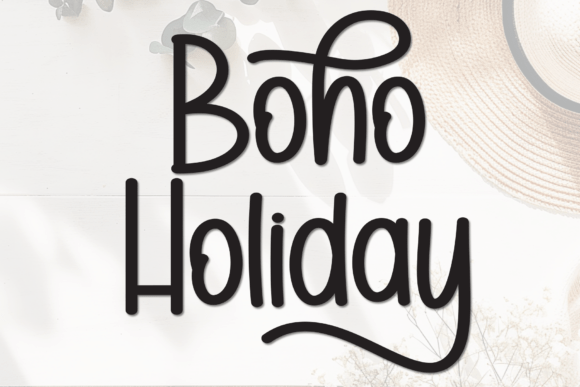 Boho Holiday Font for Business Branding