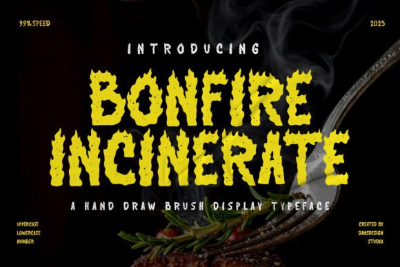 Bonfire Incinerate Font for Bold Branding