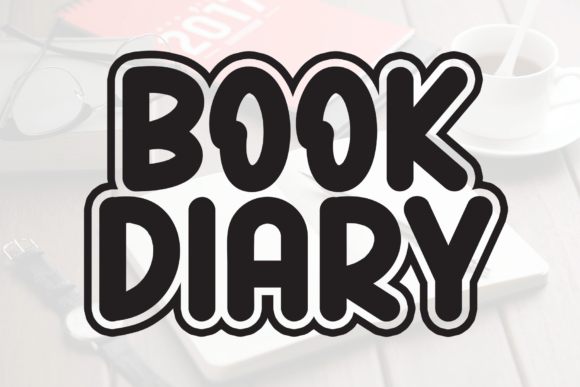 Book Diary Font for Creative Projects