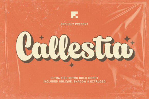 Callestia Font: Bold Retro Script