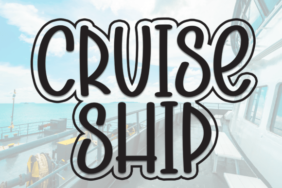 Cruise Ship Font for Editorial Design