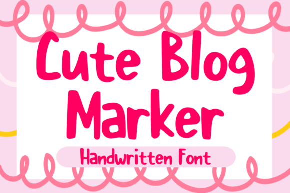 Cute Blog Marker Font for Web Design