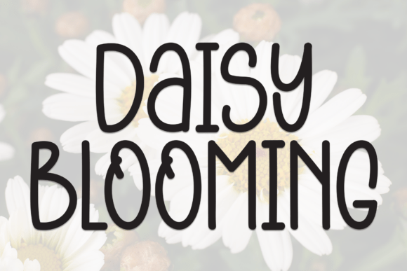 Daisy Blooming Font for Clear Campaigns