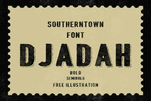 Djadah: A Bold, Vintage Display Font