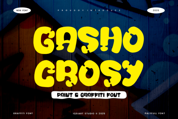 Gasho Crosy: Bold Display Font for Urban Branding