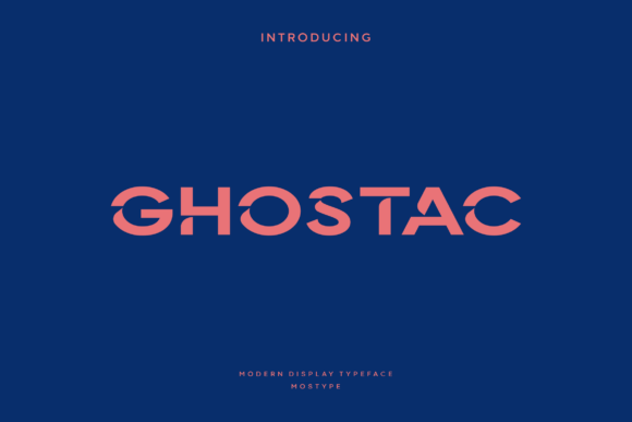 Ghostac Font: Modern Display Type