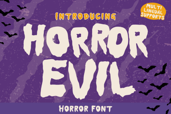 Horror Evil Font for Halloween Design