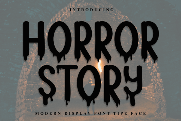 Horror Story Font for Festive Design