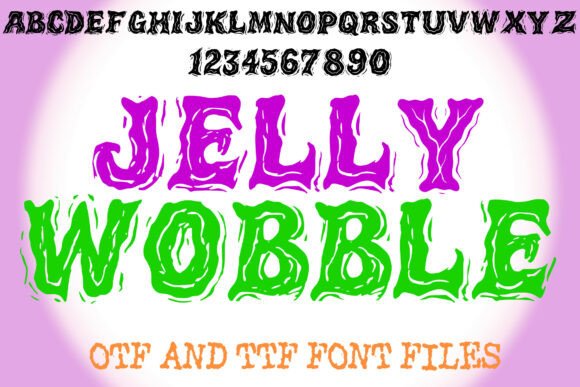 Jelly Wobble Font for Web Design