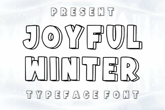 Joyful Winter Font for Holiday Web Design