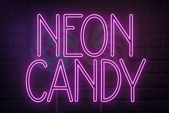 Neon Candy Font for Web Design