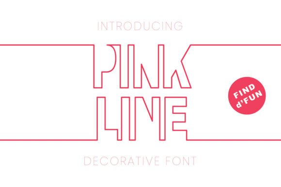 Pink Line Font: A Stylish Display Type