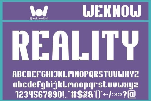 Reality: A Font for Bold Branding