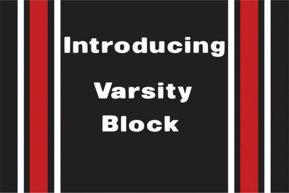 Varsity Block Font for Creative Makers